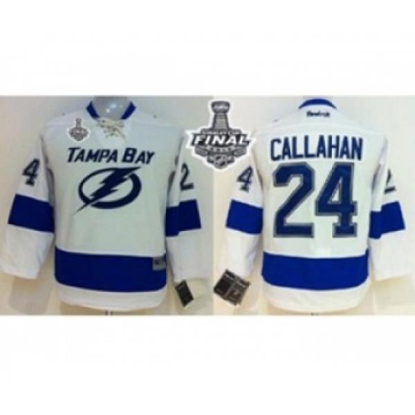 women nhl jerseys tampa bay lightning #24 callahan white[2015 stanley cup]