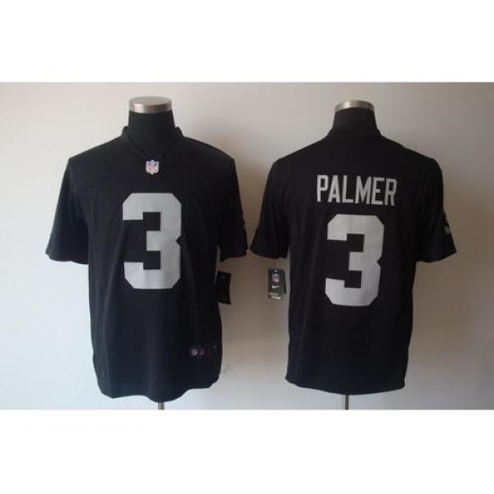Nike Oakland Raiders 3 Carson Palmer Black Game NFL Jersey