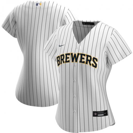 MilWaukee BreWers Nike Women Alternate 2020 MLB Team Jersey White Navy