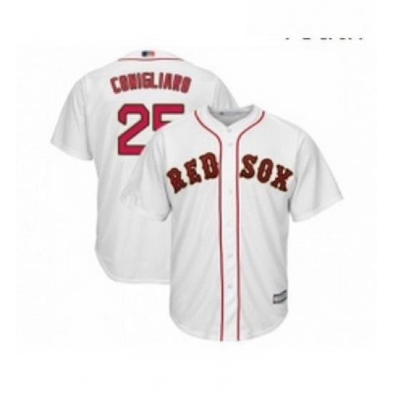 Youth Boston Red Sox 25 Tony Conigliaro Authentic White 2019 Gold Program Cool Base Baseball Jersey