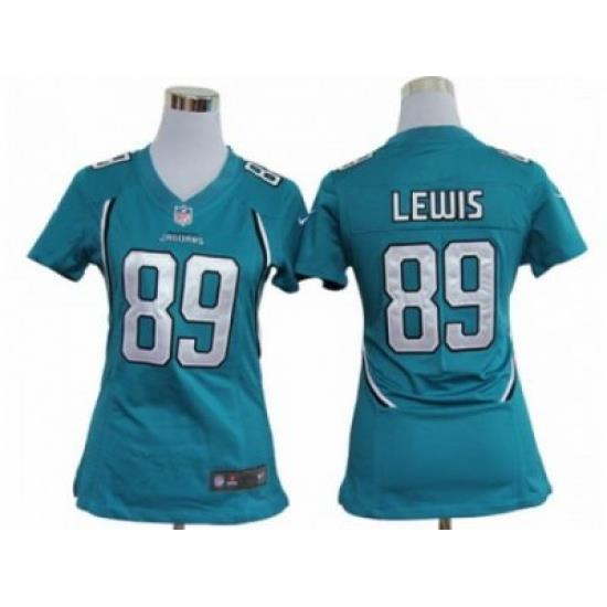 Nike Women NFL Jacksonville Jaguars #89 Marcedes LeWis Green Jerseys