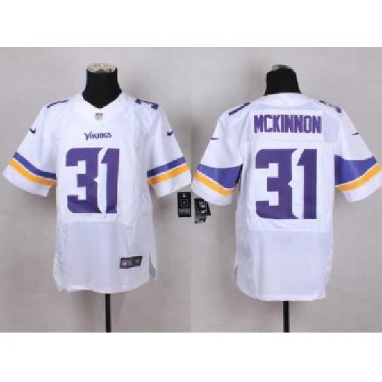 nike nfl jerseys minnesota vikings 31 mckinnon white[Elite][mckinnon]