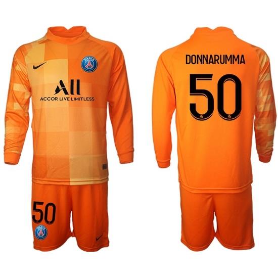 Men Paris Saint Germain Long Sleeve Soccer Jerseys 540