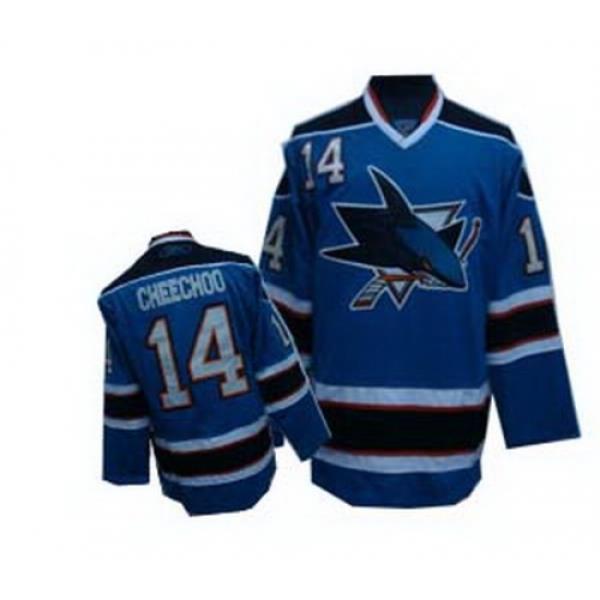 San Jose Sharks 14 blue CHEECHOO Jersey