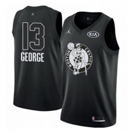 Youth Nike Jordan Oklahoma City Thunder 13 Paul George Swingman Black 2018 All Star Game NBA Jersey