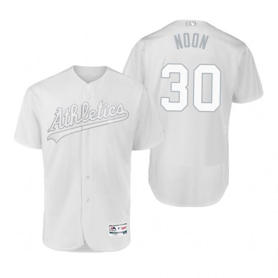 Oakland Athletics Brett Anderson Noon White 2019 Players Weekend MLB Jersey