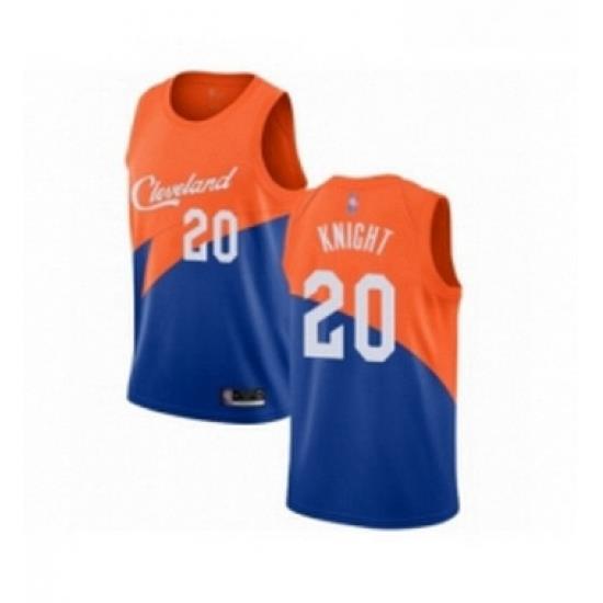 Womens Cleveland Cavaliers 20 Brandon Knight Swingman Blue Basketball Jersey City Edition
