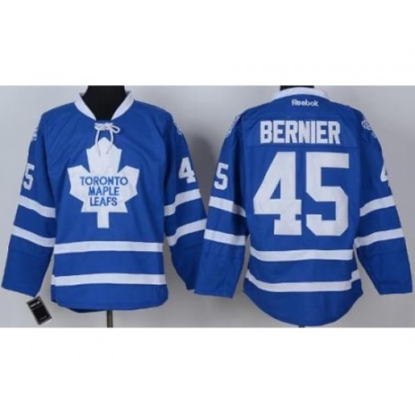 Toronto Maple Leafs 45 Jonathan Bernier Blue NHL Jersey