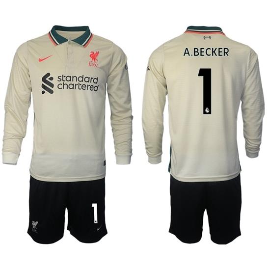 Men Liverpool Long Sleeve Soccer Jerseys 515
