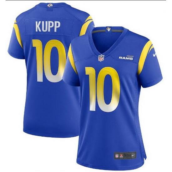 Women's Los Angeles Rams 10 Cooper Kupp Nike Royal Game Jersey