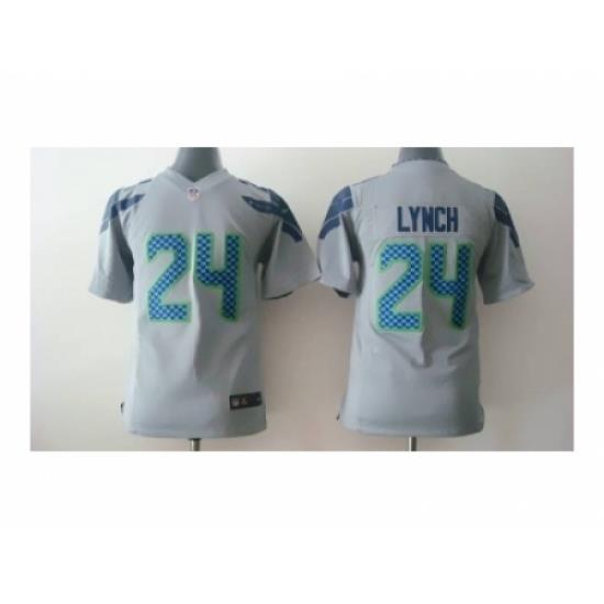 Nike Youth jerseys Seattle Seahawks #24 Lynch grey