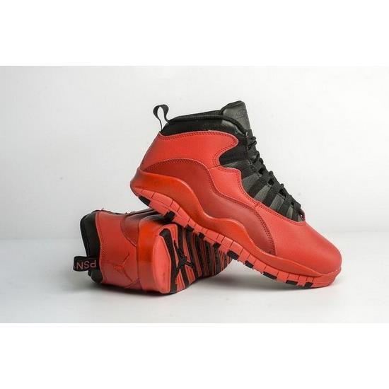 Air Jordan 10 Retro Men Shoes Red Black