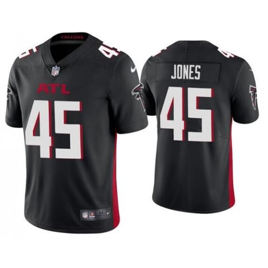 Men's Atlanta Falcons #45 Deion Jones 2020 Black Vapor Untouchable Limited Stitched NFL Jersey