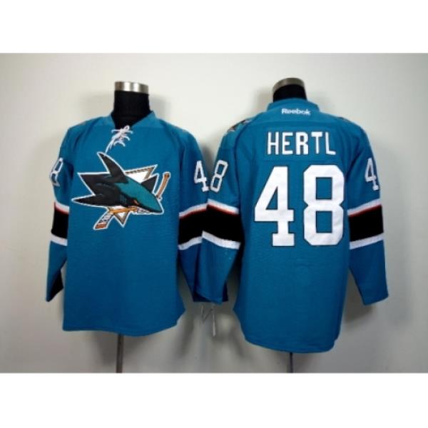 NHL San Jose Sharks #48 Hertl 2015 Winter Classic Blue Jerseys