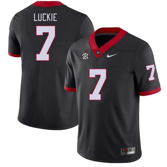 Men #7 Lawson Luckie Georgia Bulldogs College Football Jerseys Stitched-Black