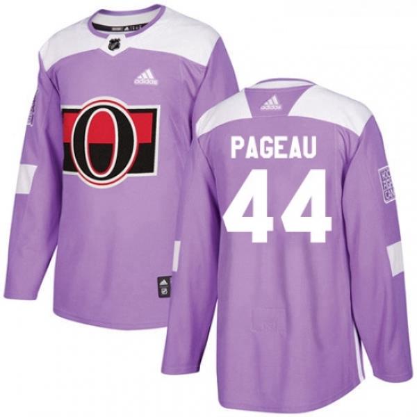Youth Adidas Ottawa Senators 44 Jean Gabriel Pageau Authentic Purple Fights Cancer Practice NHL Jersey