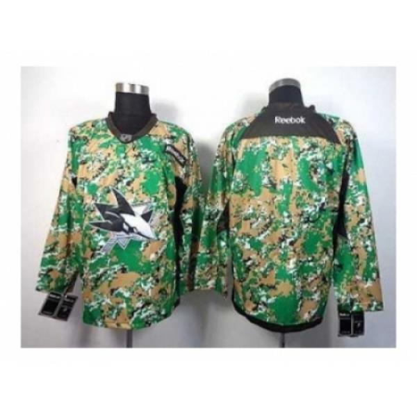 NHL Jerseys San Jose Sharks Blank Camo Jerseys