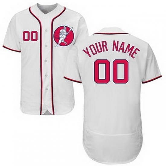 Men Women Youth Toddler All Size Washington Nationals White Customized Flexbase New Design Jersey II