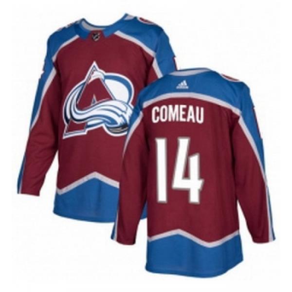 Youth Adidas Colorado Avalanche 14 Blake Comeau Authentic Burgundy Red Home NHL Jersey