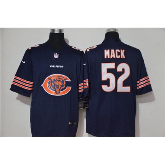 Nike Bears 52 Khalil Mack Navy Vapor Untouchable Limited Jersey