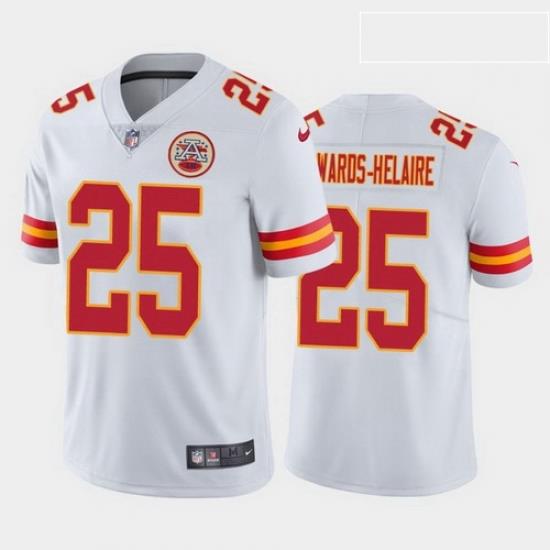 men clyde edwards helaire kansas city chiefs white vapor limited jersey