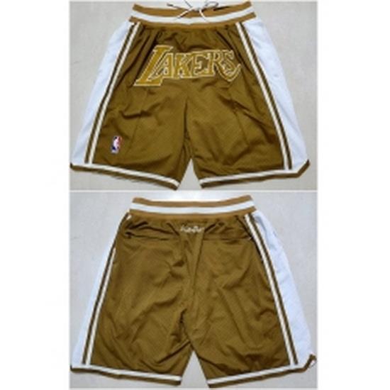 Los Angeles Lakers Basketball Shorts 040