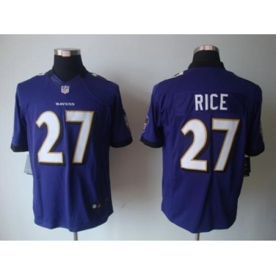 Nike Baltimore Ravens 27 Ray Rice Purple Limited NFL Jersey