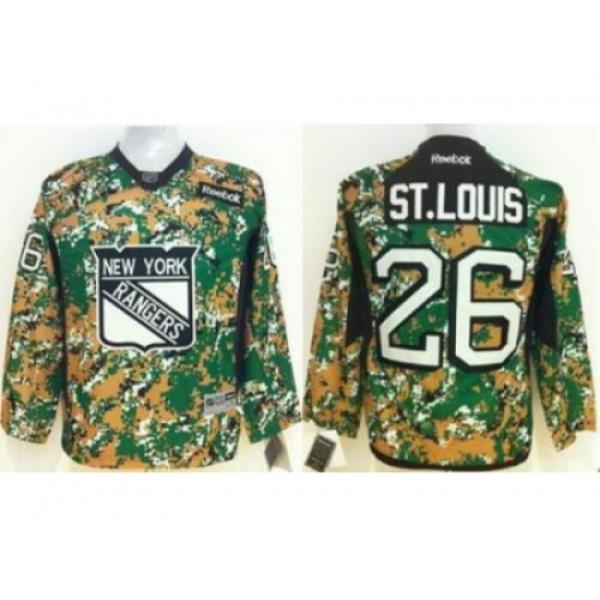 Kids New York Rangers 26 Martin St. Louis Camo NHL Jerseys