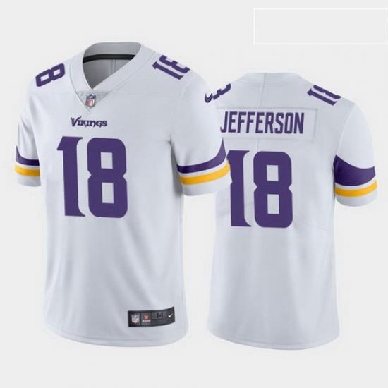 men justin jefferson minnesota vikings white vapor limited jersey