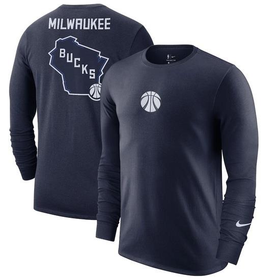 Milwaukee Bucks Men Long T Shirt 008