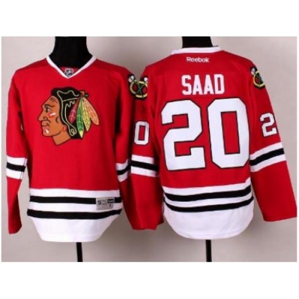 Chicago Blackhawks 20 Brandon Saad Red Hockey NHL Jerseys