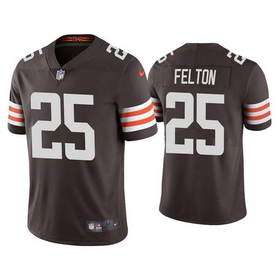 Youth Cleveland Browns 25 Demetric Felton Brown Vapor Untouchable Limited Stitched Jersey