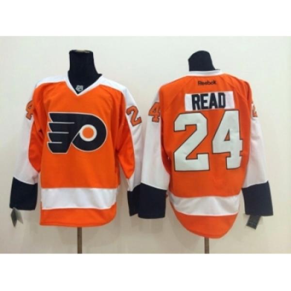 NHL philadelphia flyers #24 read orange-white jerseys