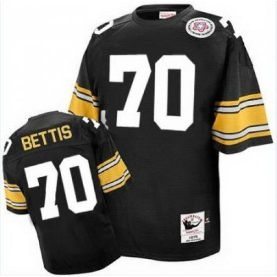 Mitchell And Ness Steelers 70 Ernie Stautner Black Stitched NFL Jersey