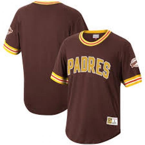 Men San Diego Padres BroWn Pull Over Jersey
