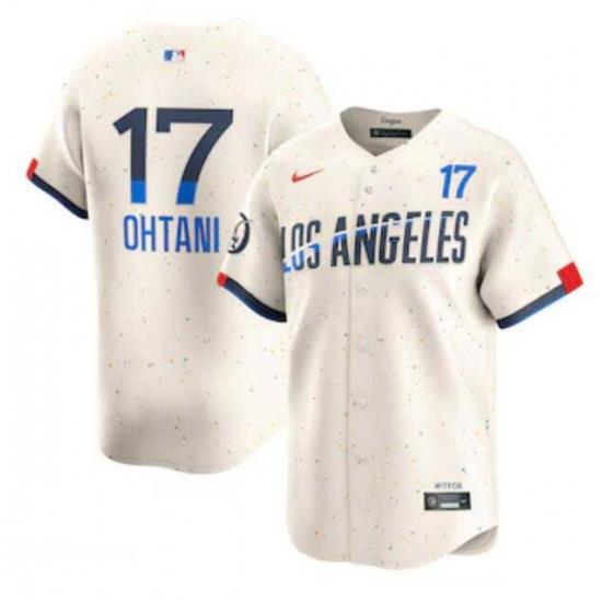 Men's Los Angeles Dodgers Shohei Ohtani Nike Cream 2024 City Connect Limited Player Jersey