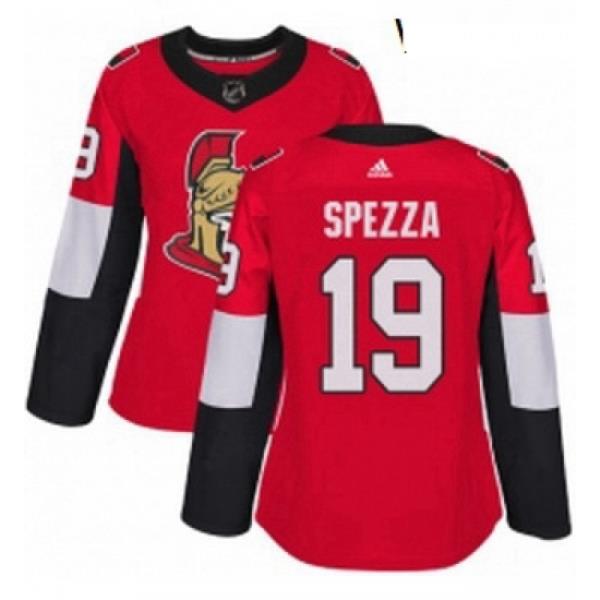 Womens Adidas Ottawa Senators 19 Jason Spezza Premier Red Home NHL Jersey