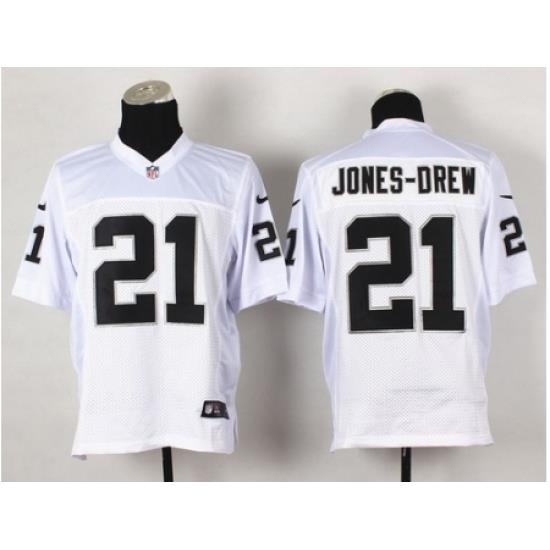 Nike Oakland Raiders 21 Maurice Jones-Drew White Elite NFL Jersey