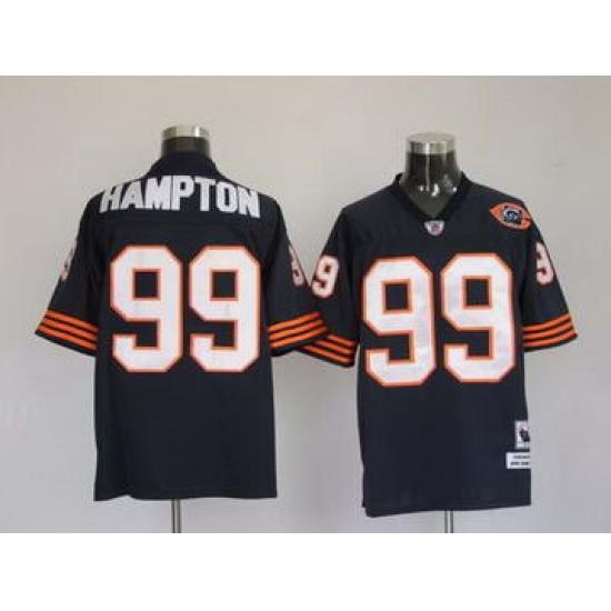 Chicago Bears 99 HAMPTON blue throwback jerseys