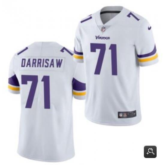 Men Minnesota Vikings #71 Christian Darrisaw White 2021 Vapor Untouchable Limited Stitched NFL Jersey