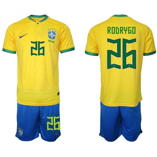 Men FIFA 2022 Brazil Soccer Jersey 011