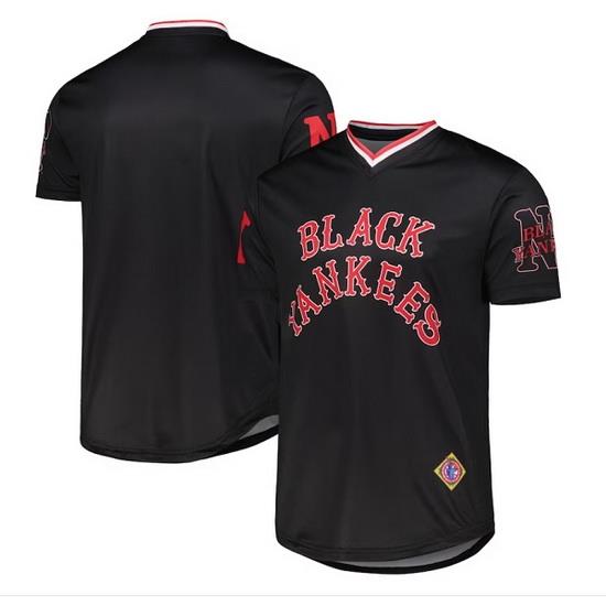Men NeW York Yankees Black V Neck Stitched Jersey