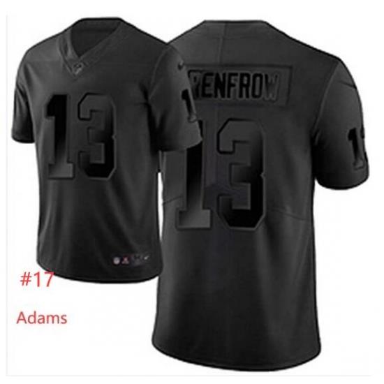 Men Las Vegas Raiders #17 Devante Adams Black Fashion Stitched Jersey