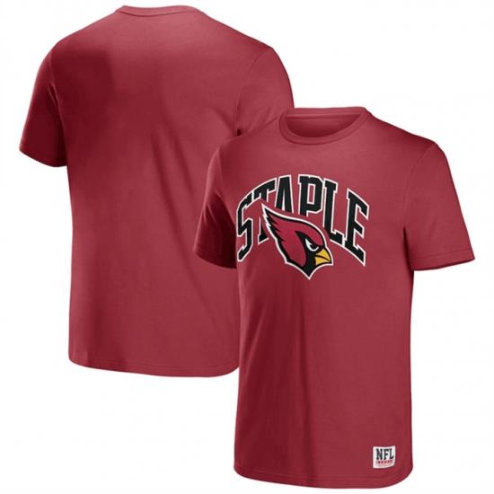 Men Arizona Cardinals X Staple Red Logo Lockup T Shirt