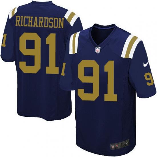 Youth Nike NeW York Jets #91 Sheldon Richardson Limited Navy Blue Alternate NFL