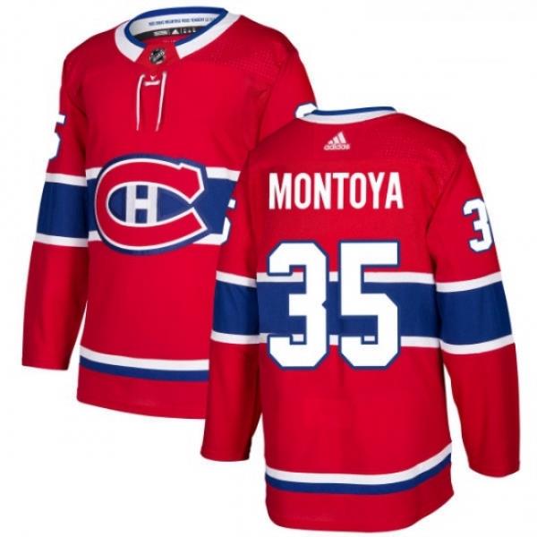 Youth Adidas Montreal Canadiens 35 Al Montoya Authentic Red Home NHL Jersey