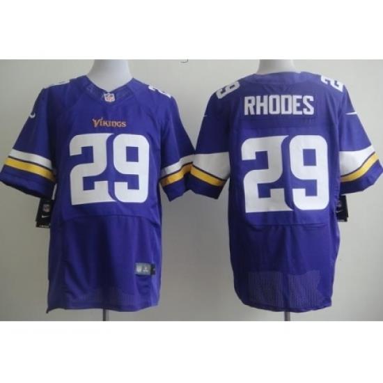 Nike Minnesota Vikings 29 Xavier Rhodes Purple Elite NFL Jersey