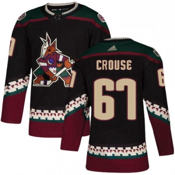 Youth Adidas Arizona Coyotes 67 Lawson Crouse Premier Black Alternate NHL Jersey