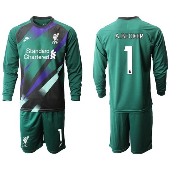 Men Liverpool Long Sleeve Soccer Jerseys 523