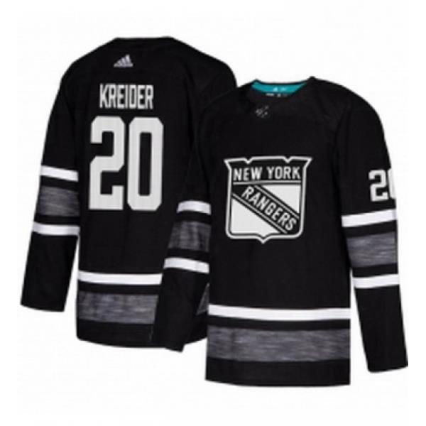 Mens Adidas New York Rangers 20 Chris Kreider Black 2019 All Star Game Parley Authentic Stitched NHL Jersey